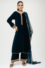 Bagh E Makhmal By Zaaviay Stitched Elmas (Three Piece)