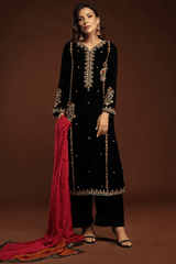 Bagh E Makhmal By Zaaviay Stitched Elnara A (Three Piece)