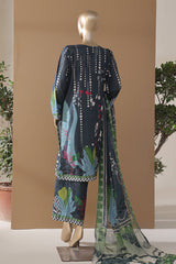 Intermix Art & Craft By HZ Stitched 3 Piece Printed Cambric Collection'2025-ELP-3P-531-Zinc