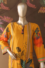Intermix Art & Craft By HZ Stitched 3 Piece Printed Cambric Collection'2025-ELP-3P-538-Mustard