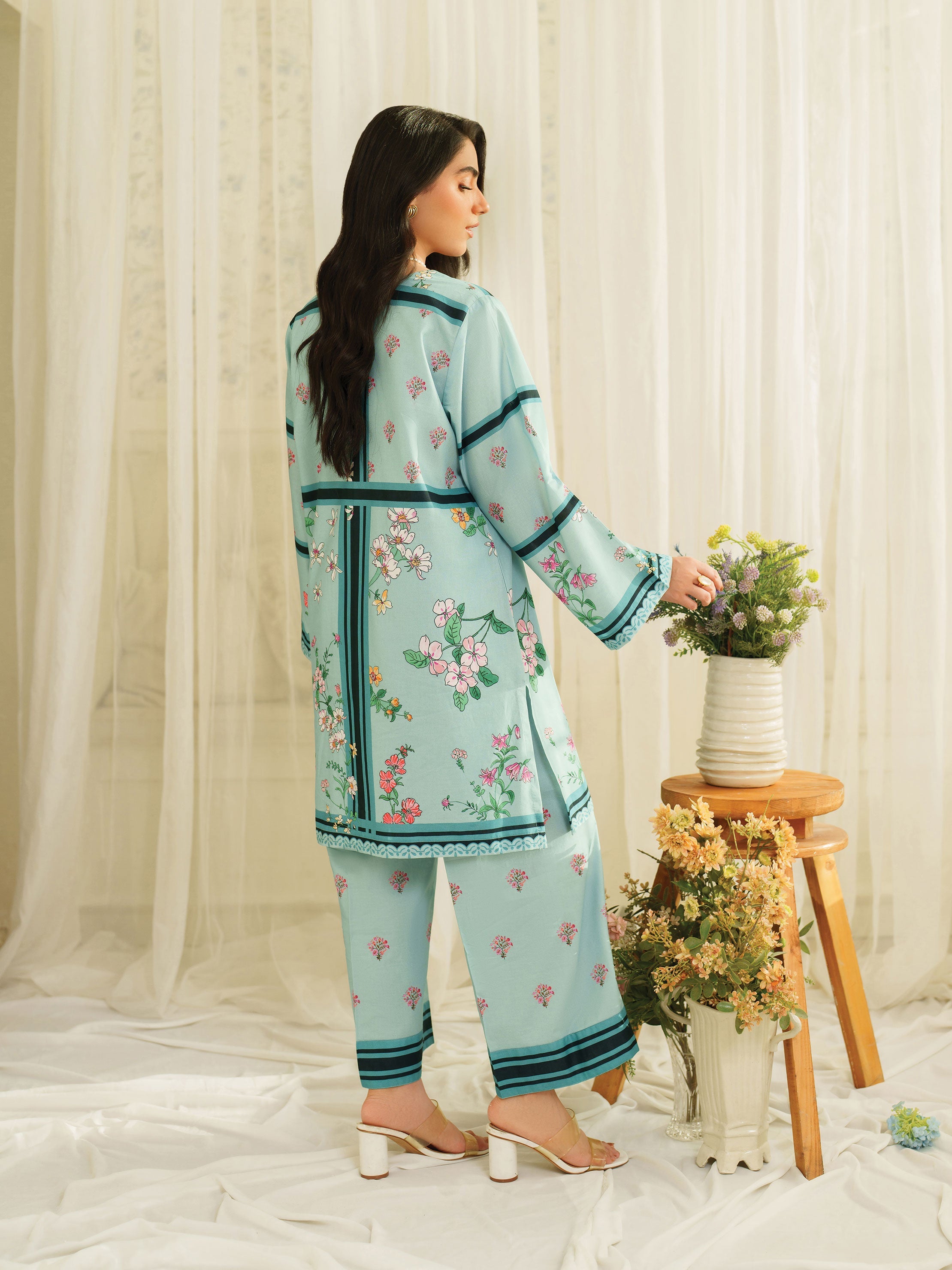 The Bloom Edit by Garnet Stitched 2 Piece Summer Collection'2025-Elva