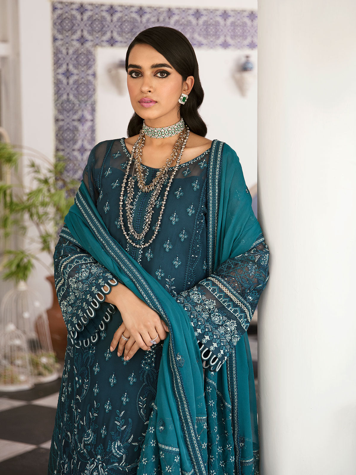 Gulaal Stitched 3 Piece Luxury Emb Pret Vol-01 Collection'2023-Reyah - (GL-EP23V1-12)