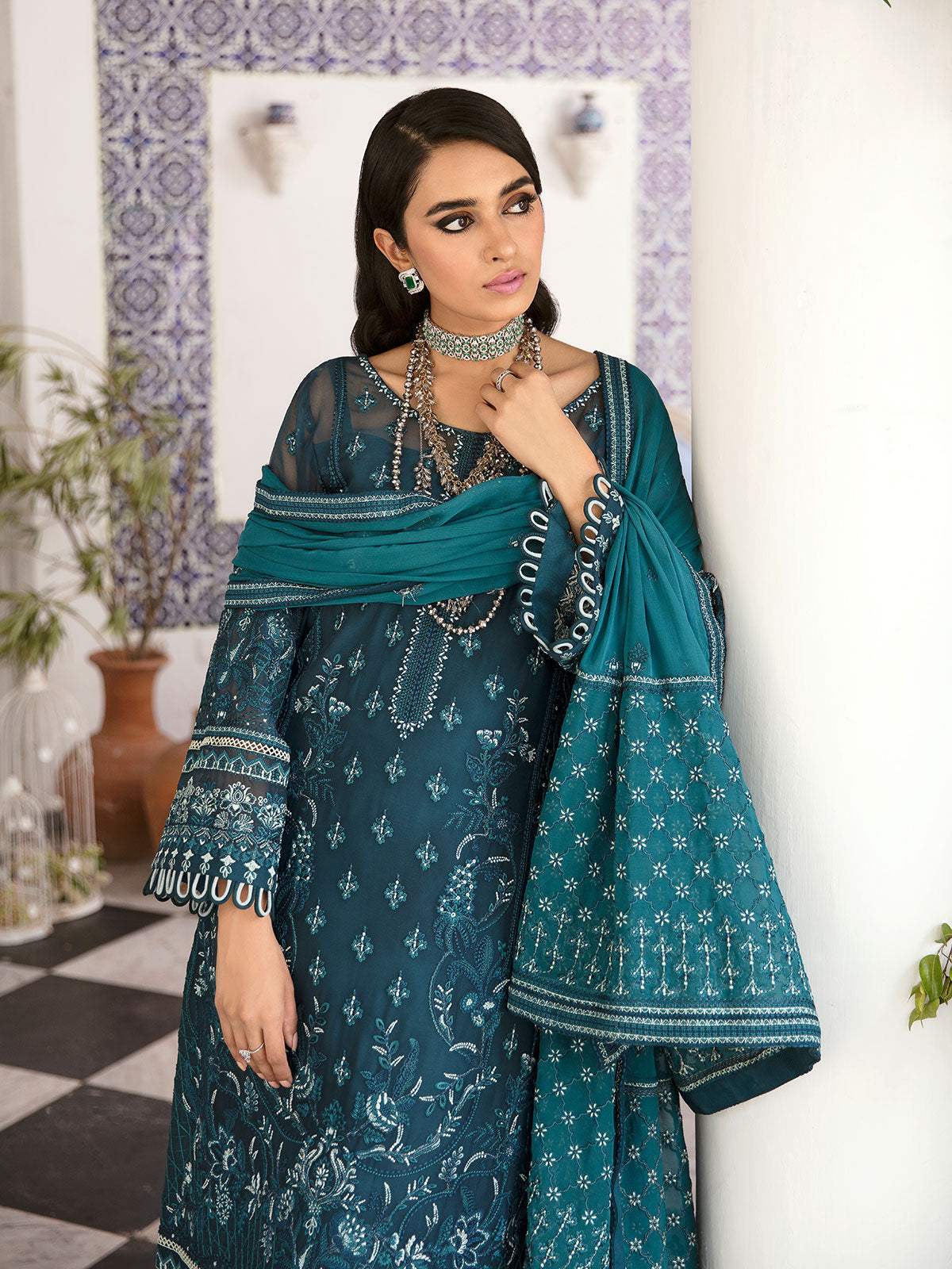 Gulaal Stitched 3 Piece Luxury Emb Pret Vol-01 Collection'2023-Reyah - (GL-EP23V1-12)