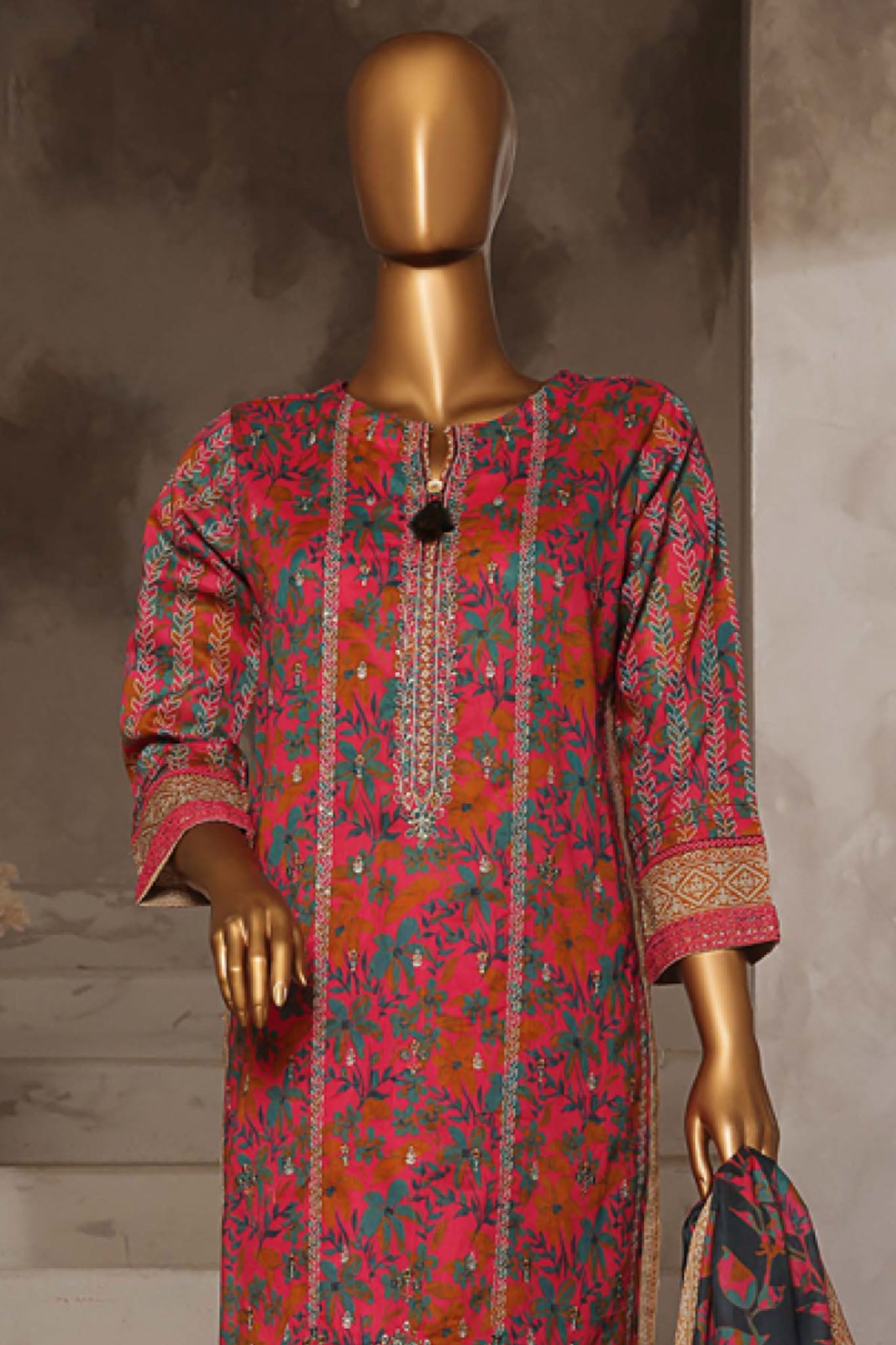 Aashkaar By HZ Stitched 3 Piece Emb Lawn Vol-04 Collection'2025-EPL-015