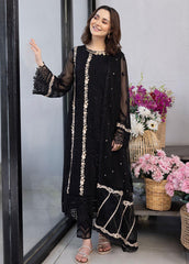 Ensembles by Azure Unstitched 3 Piece Chiffon Eid Collection'2023-ES-024