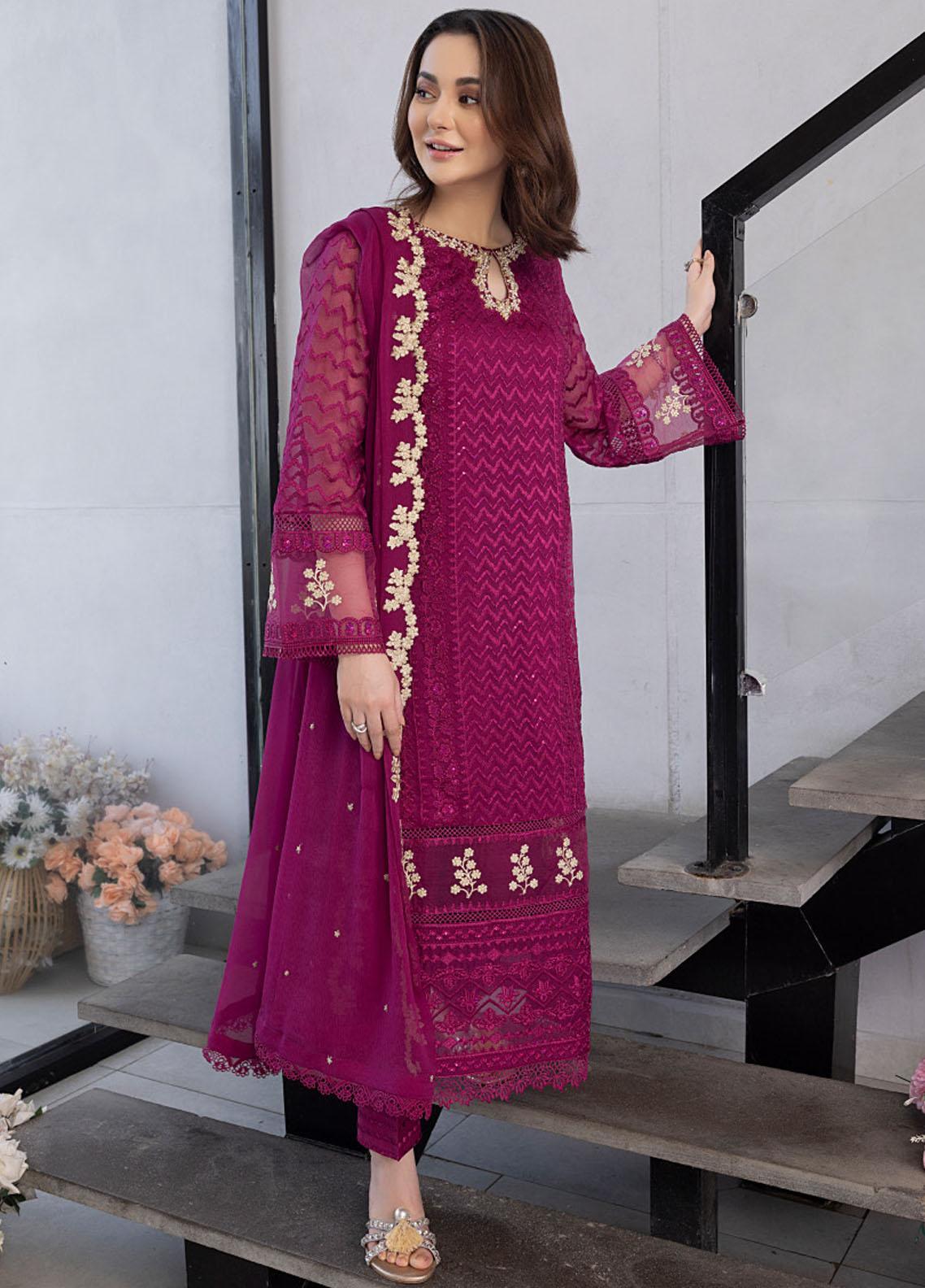 Ensembles by Azure Unstitched 3 Piece Chiffon Eid Collection'2023-ES-025