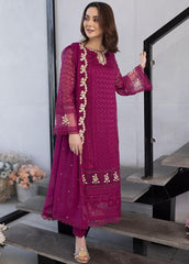 Ensembles by Azure Unstitched 3 Piece Chiffon Eid Collection'2023-ES-025
