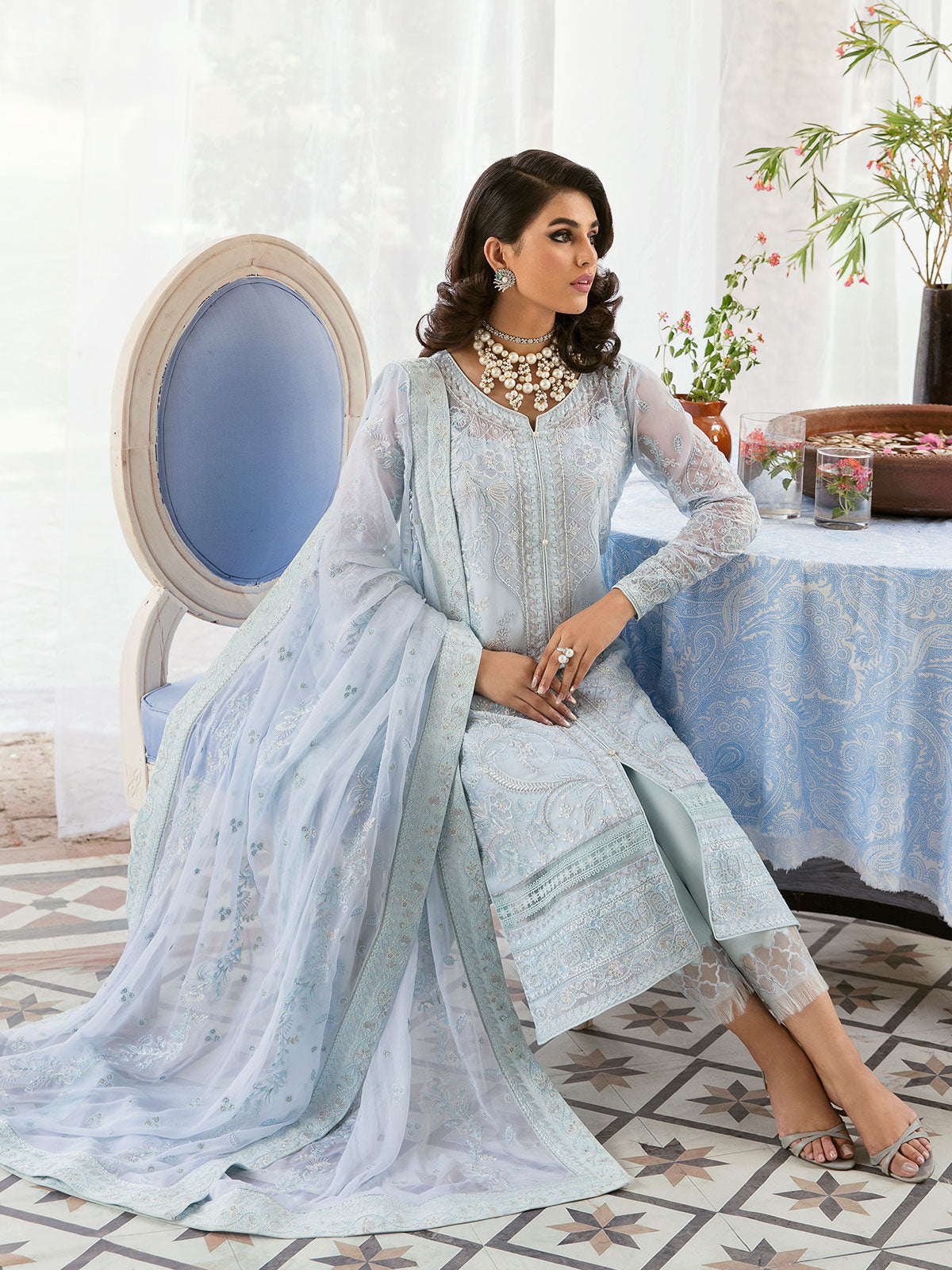 Gulaal Stitched 3 Piece Luxury Emb Pret Vol-01 Collection'2023-Wisteria - (GL-EP-23V1-11)