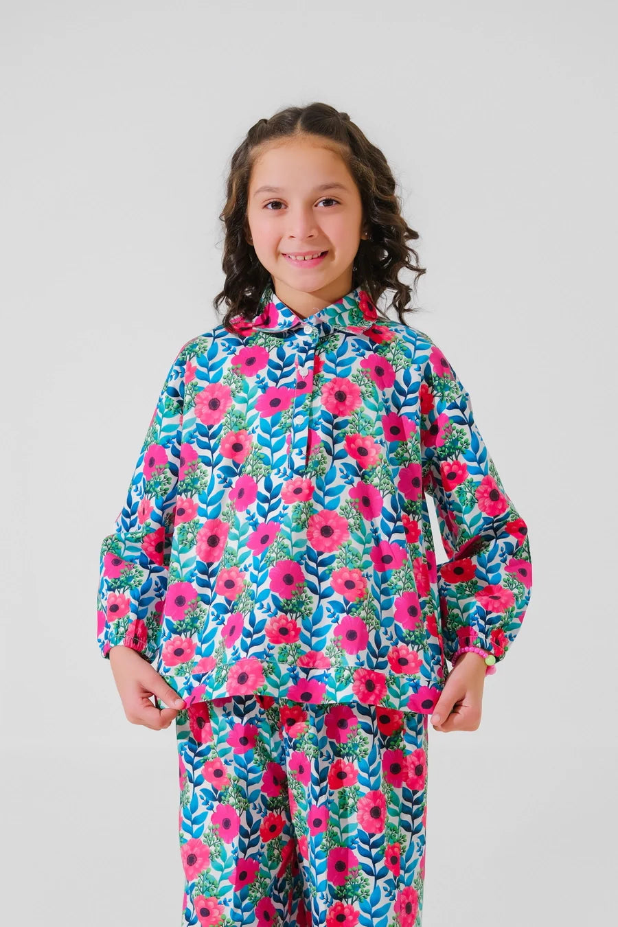 Dhaga Stitched 2 Piece Premium Cambric Kids Collection'2025-Wren