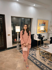 Zaman By MNM Stitched 2 Piece Winter Pret Collection'2024-Beige Bliss