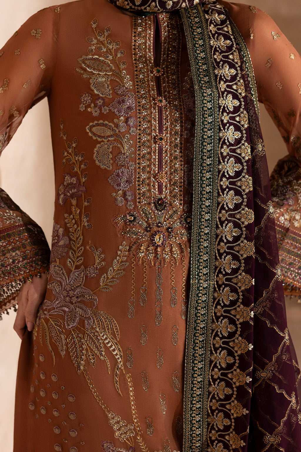 Laconic By Flossie Unstitched 3 Piece Formals Collection'2025-FE - 904