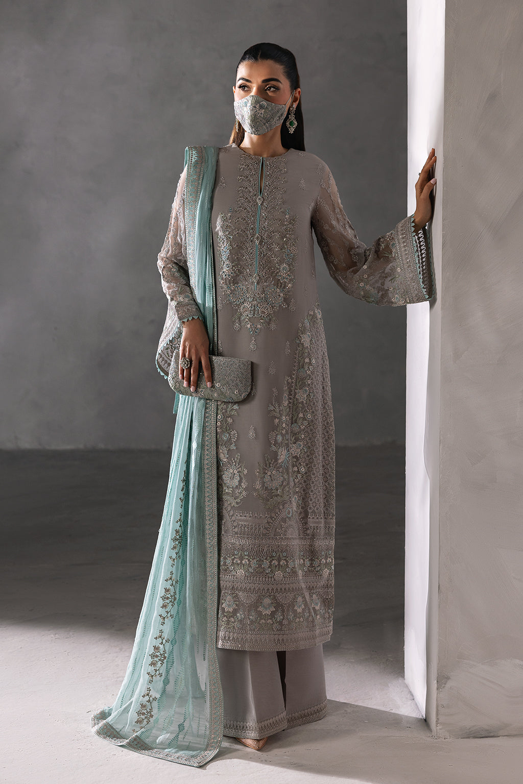 Laconic By Flossie Unstitched 3 Piece Formals Collection'2025-FE - 908