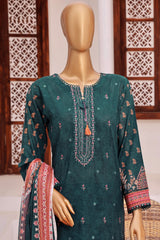 Aashkaar By Hz Stitched 3 Piece Emb Lawn Series Collection'2024-FEL-405