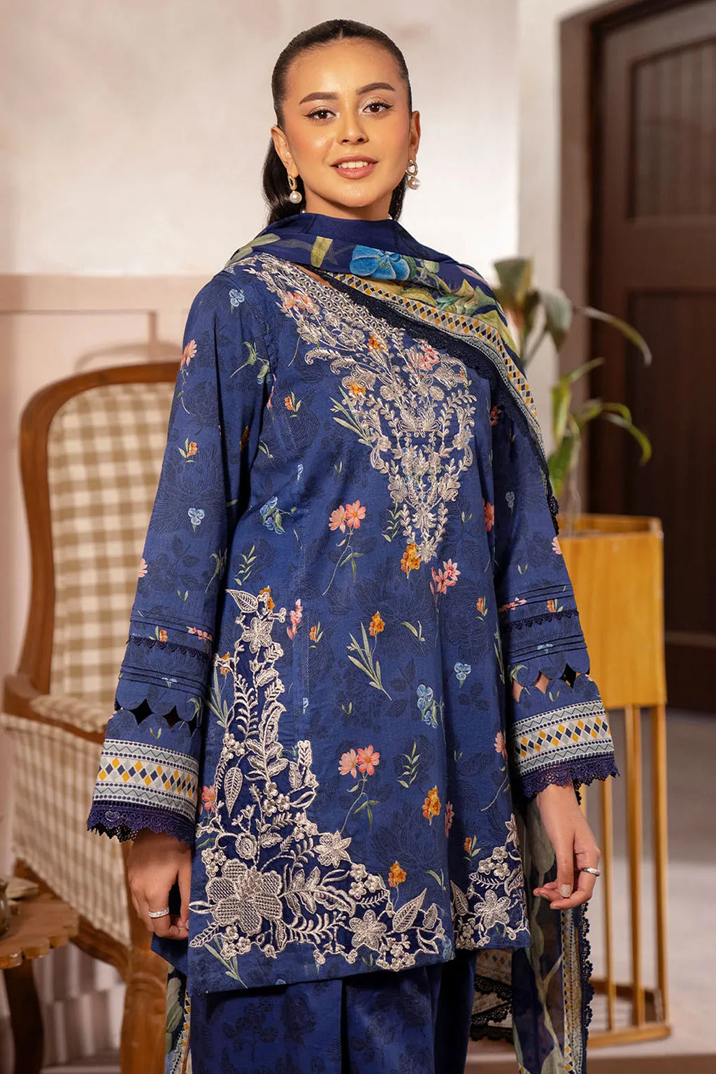 Zync By Florent Unstitched 3 Piece Daily Wear Collection'2025-ZF-08-A
