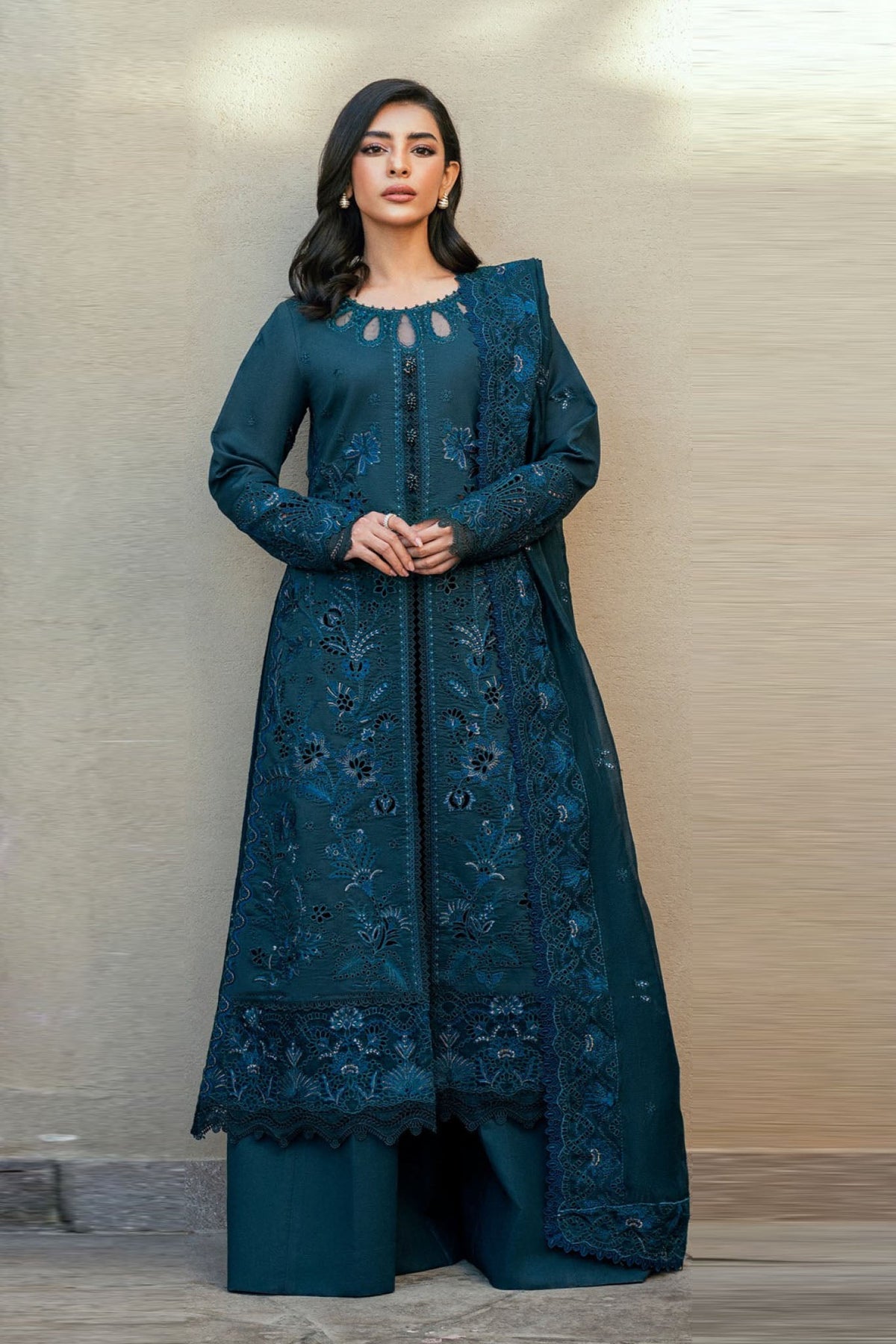 Florent Unstitched 3 Piece Luxury Lawn Eid Edit Collection'2025-FL-01-B