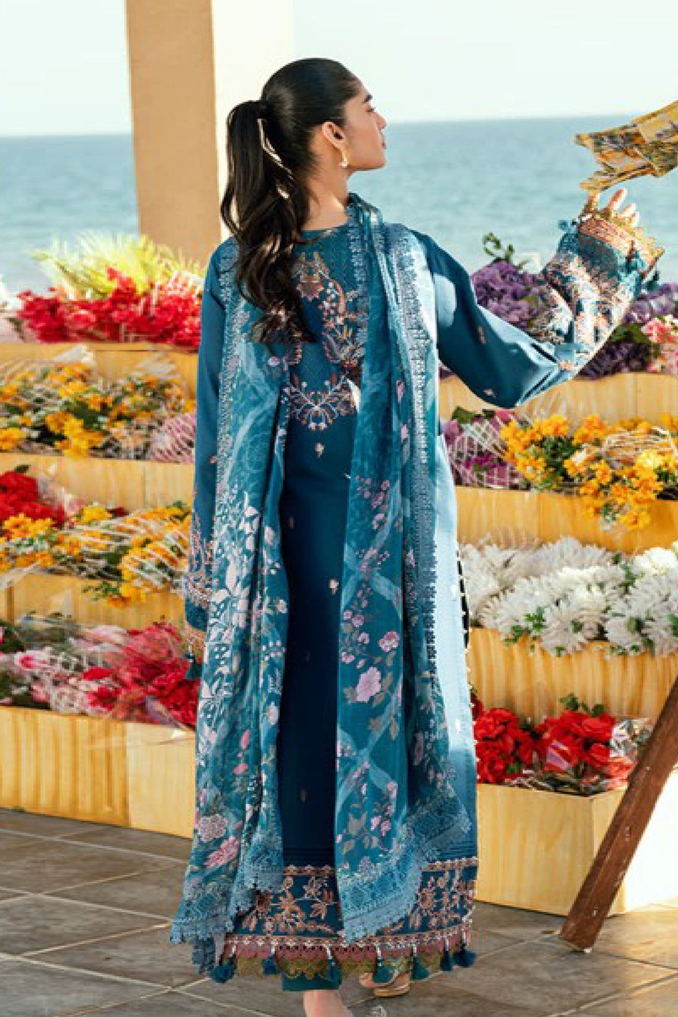 Florent Unstitched 3 Piece Luxury Lawn Eid Edit Collection'2025-FL-08-B