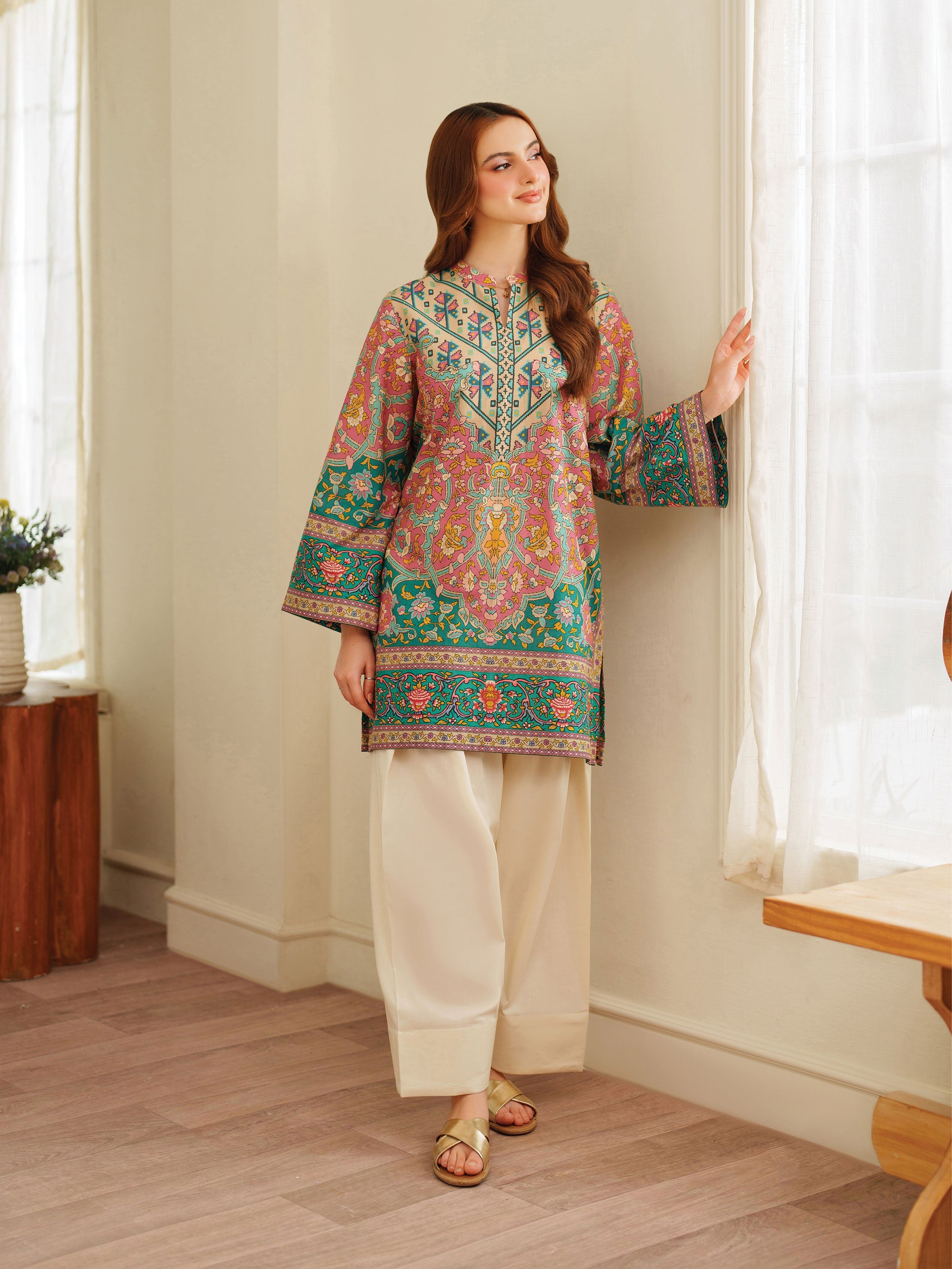 The Bloom Edit by Garnet Stitched 2 Piece Summer Collection'2025-Forest Hue
