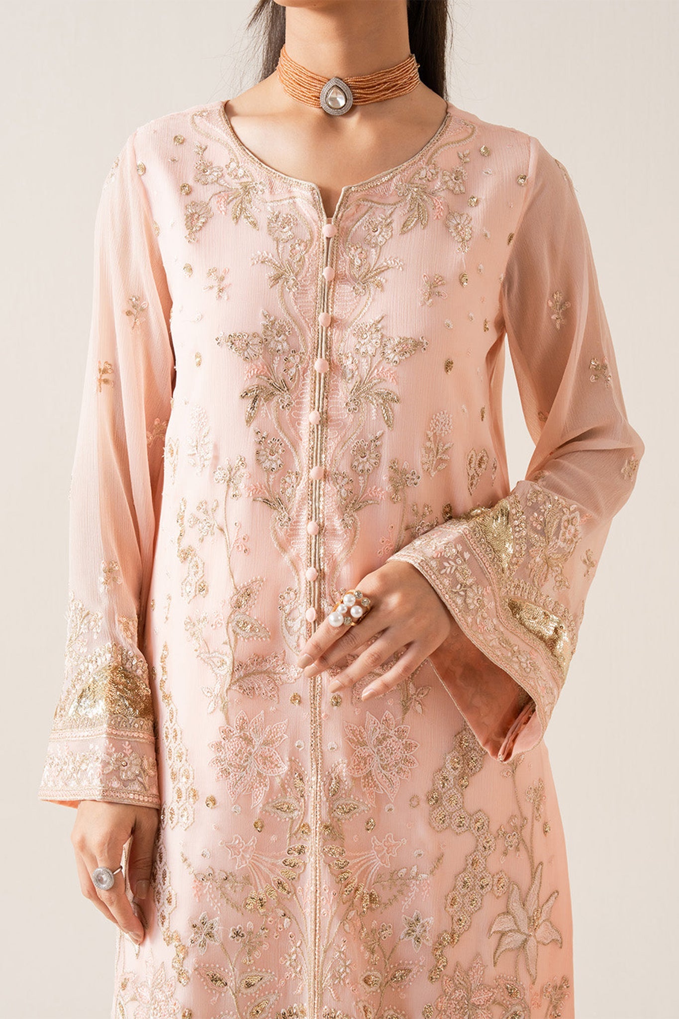Zaib by Freesia Unstitched 3 Piece Chiffon Collection'2025-FS-50127-Anna