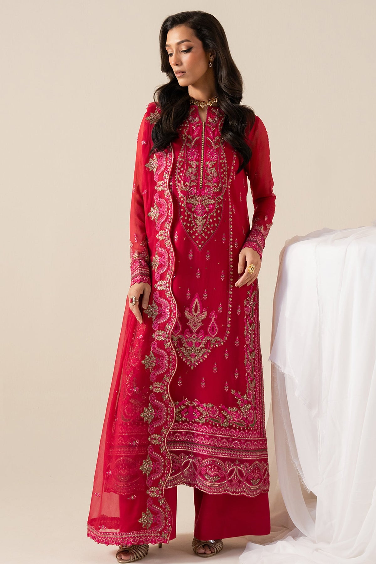 Zaib by Freesia Unstitched 3 Piece Chiffon Collection'2025-FS-50131-Varvara