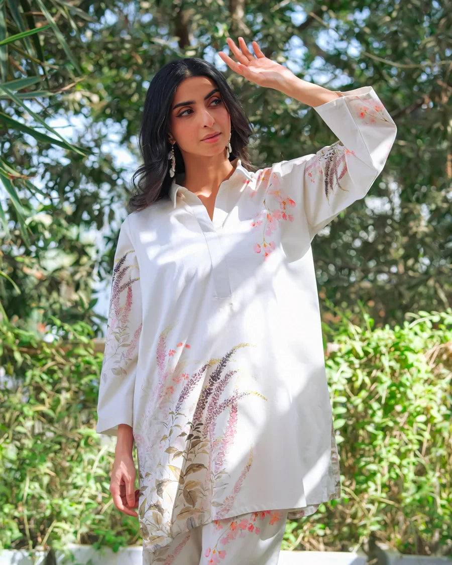 Amal Stitched 2 Piece Luxury Lawn Collection-Eve