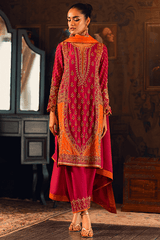 Qarmazi By Zaaviay Stitched Farzeen (Three Piece)