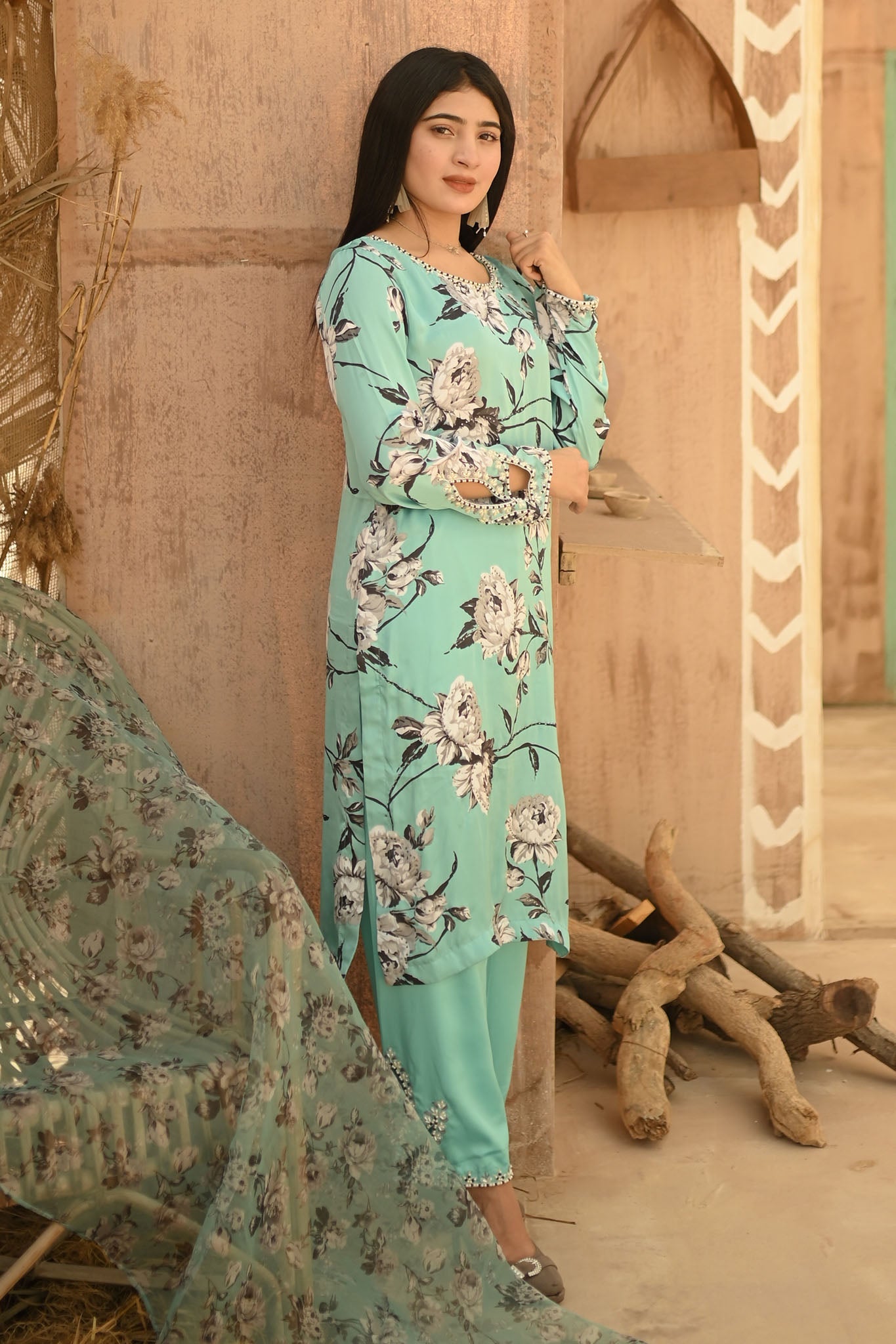 Ramsha Closet Stitched 3 Piece Luxury Formals Collection'2024-03-Feroza