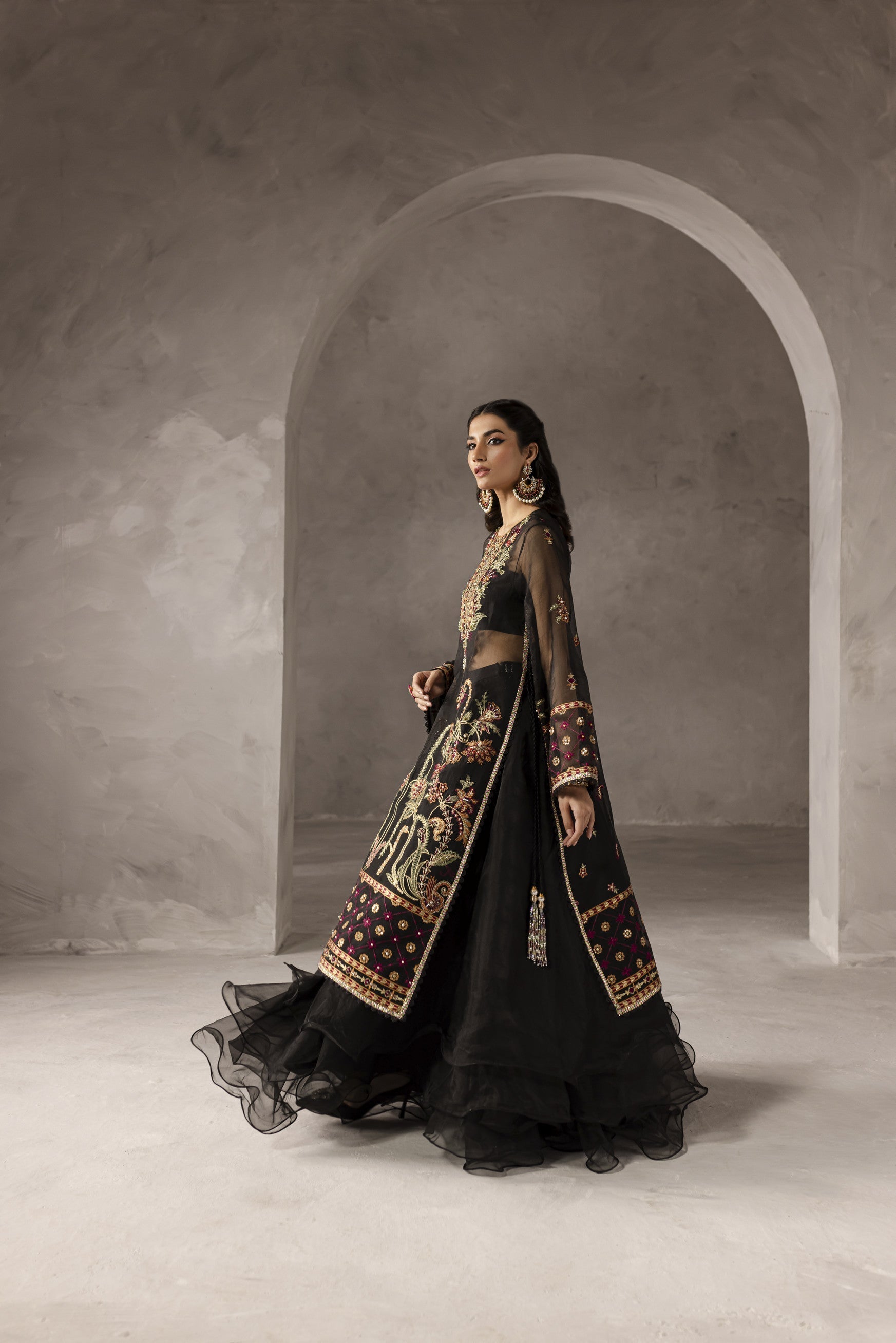 Eblouir By Imran Ramzan Unstitched 3 Piece Luxury Formals Collection'2025-Fleurs de Minuit