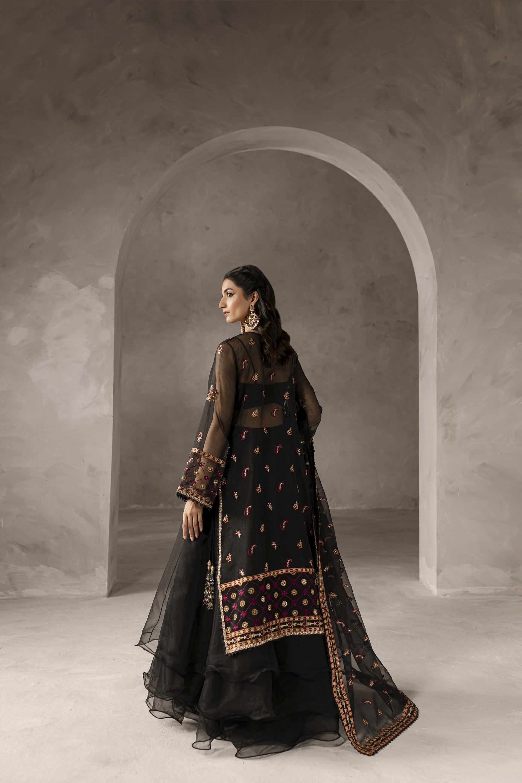 Eblouir By Imran Ramzan Unstitched 3 Piece Luxury Formals Collection'2025-Fleurs de Minuit