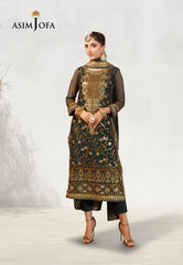 Asim Jofa Chamak Damak Pret Ajcdp-18 Embroidered Stitched 3 Pcs