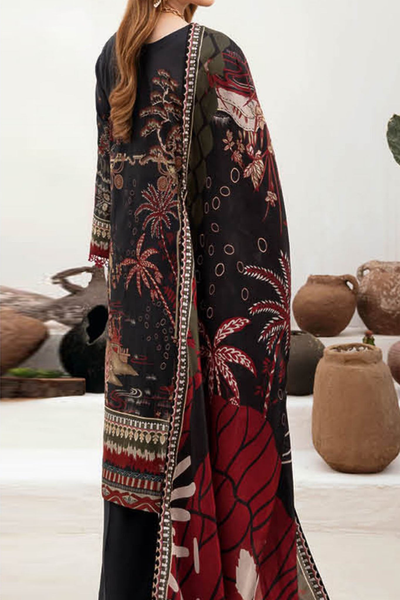 Ghazal By Ramsha Unstitched 3 Piece Luxury Lawn Vol-02 Collection'2024-G-201