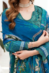 Ghazal By Ramsha Unstitched 3 Piece Luxury Lawn Vol-02 Collection'2024-G-206
