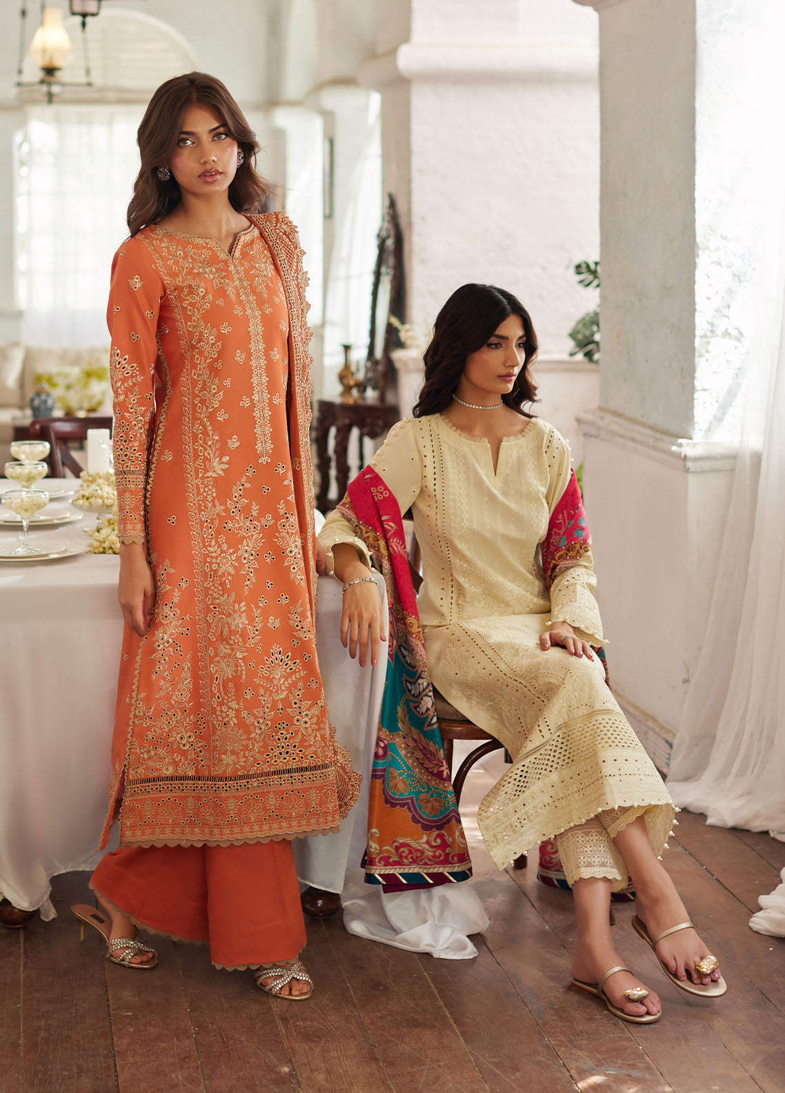 Lumiere By Gulaal Unstitched 3 Piece Chikankari Lawn Collection'2025-Solara