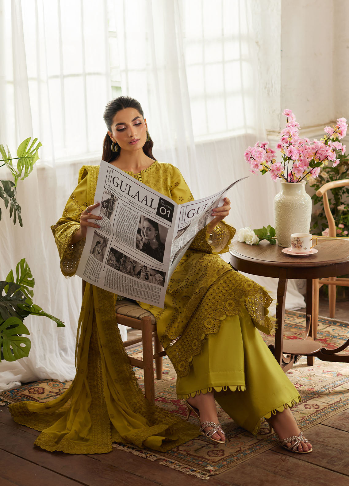 Lumiere By Gulaal Unstitched 3 Piece Chikankari Lawn Collection'2025-Aurelia