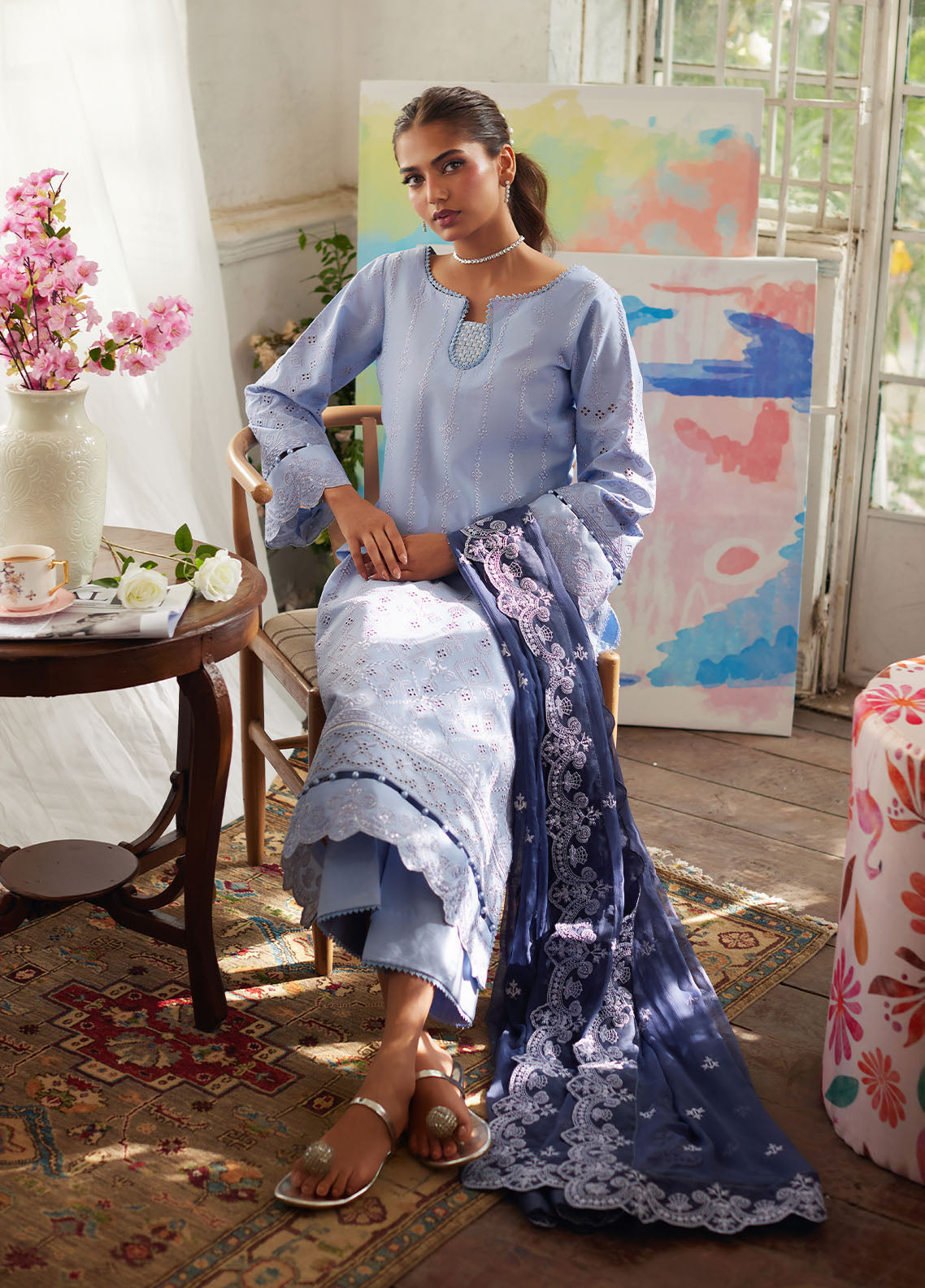 Lumiere By Gulaal Unstitched 3 Piece Chikankari Lawn Collection'2025-Zorya