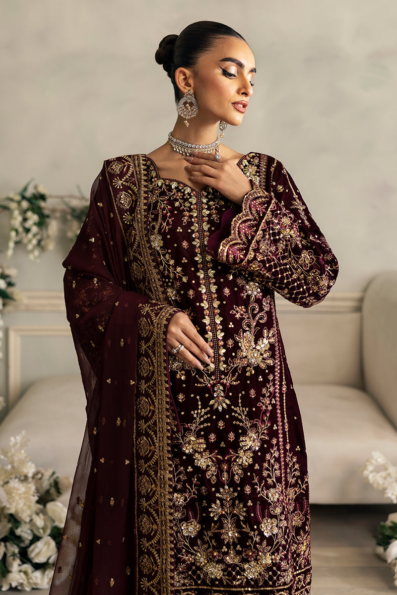 Celeste By Gulaal Unstitched 3 Piece Velvet Collection'2025-Ember