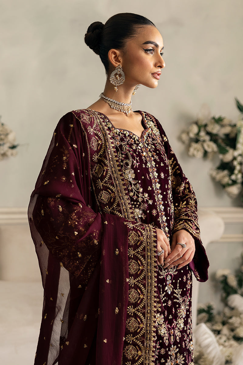 Celeste By Gulaal Unstitched 3 Piece Velvet Collection'2025-Ember