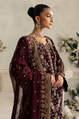 Celeste By Gulaal Unstitched 3 Piece Velvet Collection'2025-Ember