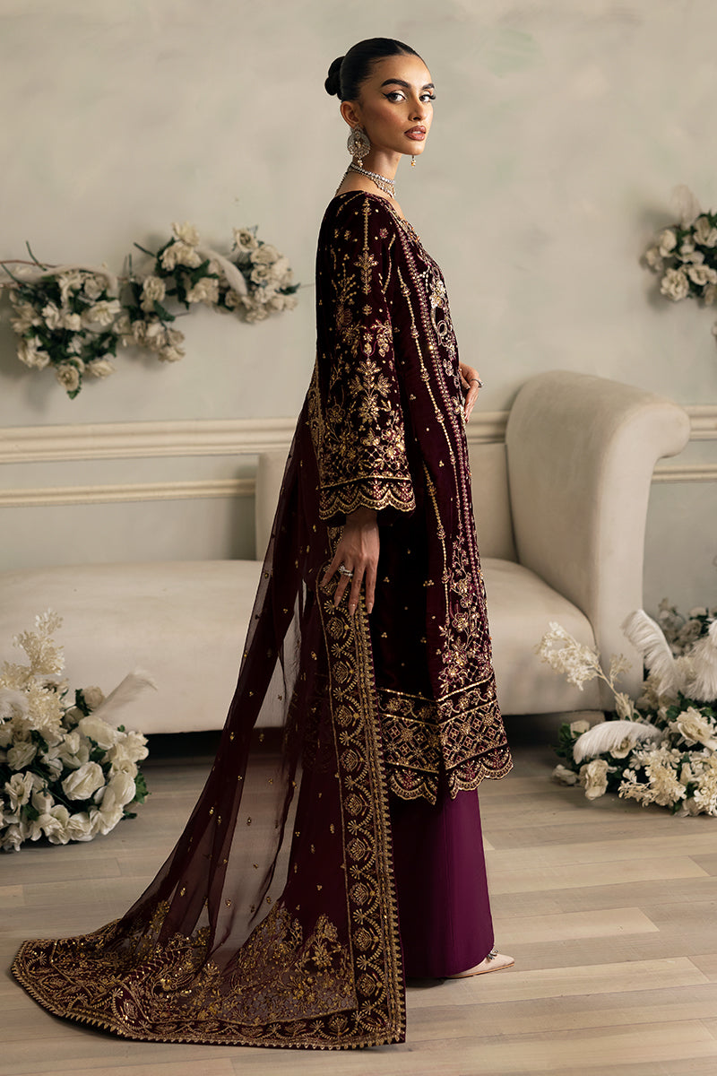 Celeste By Gulaal Unstitched 3 Piece Velvet Collection'2025-Ember