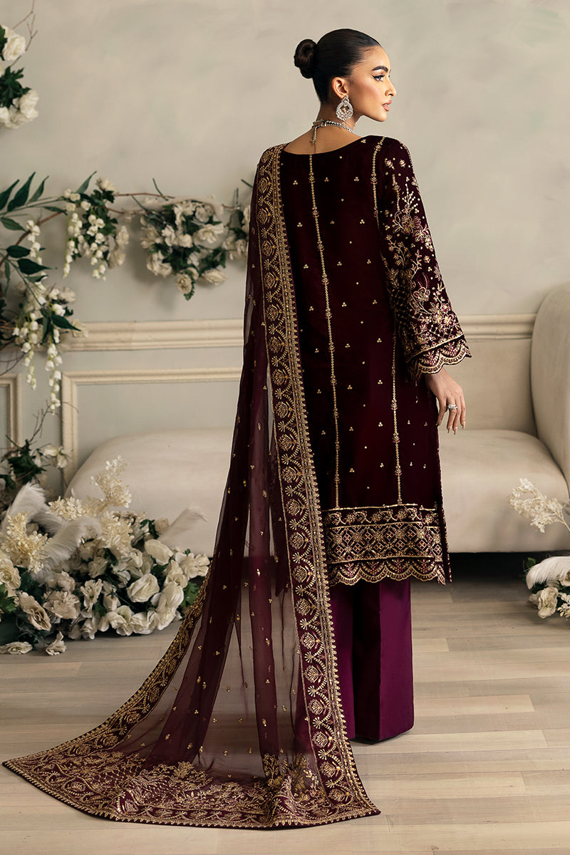 Celeste By Gulaal Unstitched 3 Piece Velvet Collection'2025-Ember