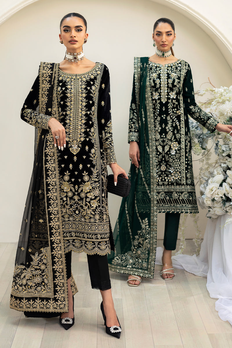 Celeste By Gulaal Unstitched 3 Piece Velvet Collection'2025-Eden