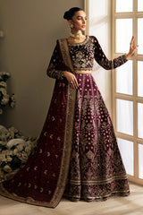Celeste By Gulaal Unstitched 3 Piece Velvet Collection'2025-Carmine