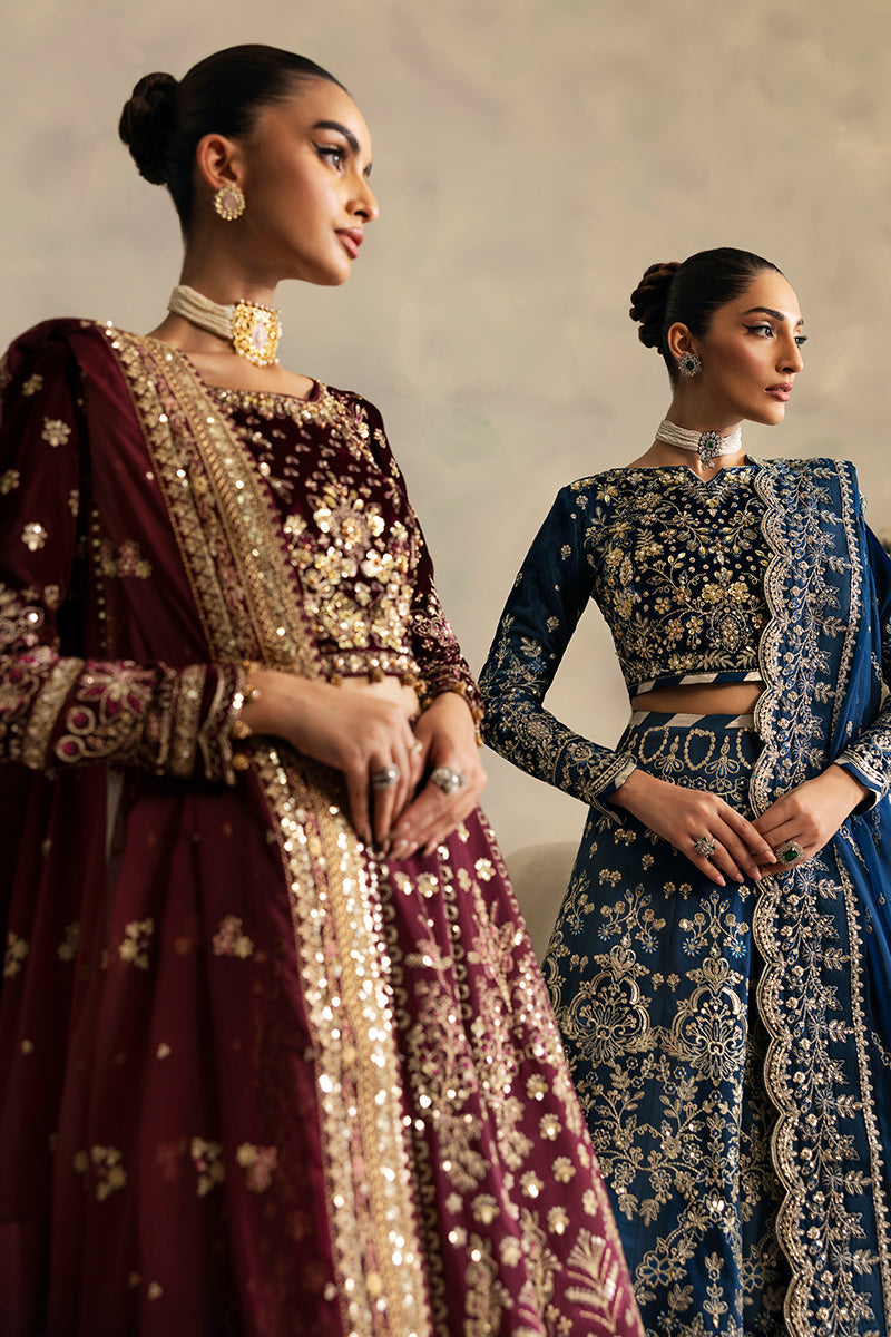 Celeste By Gulaal Unstitched 3 Piece Velvet Collection'2025-Carmine