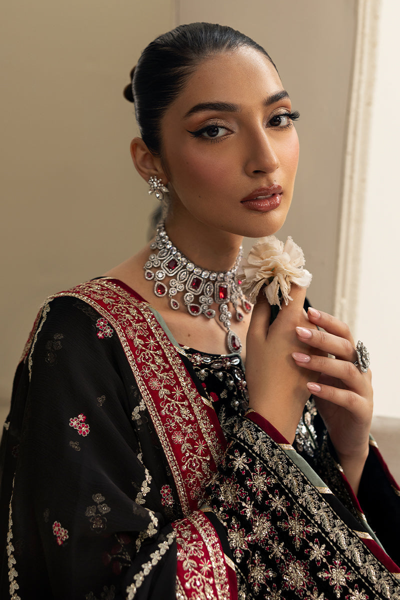 Celeste By Gulaal Unstitched 3 Piece Velvet Collection'2025-Raven