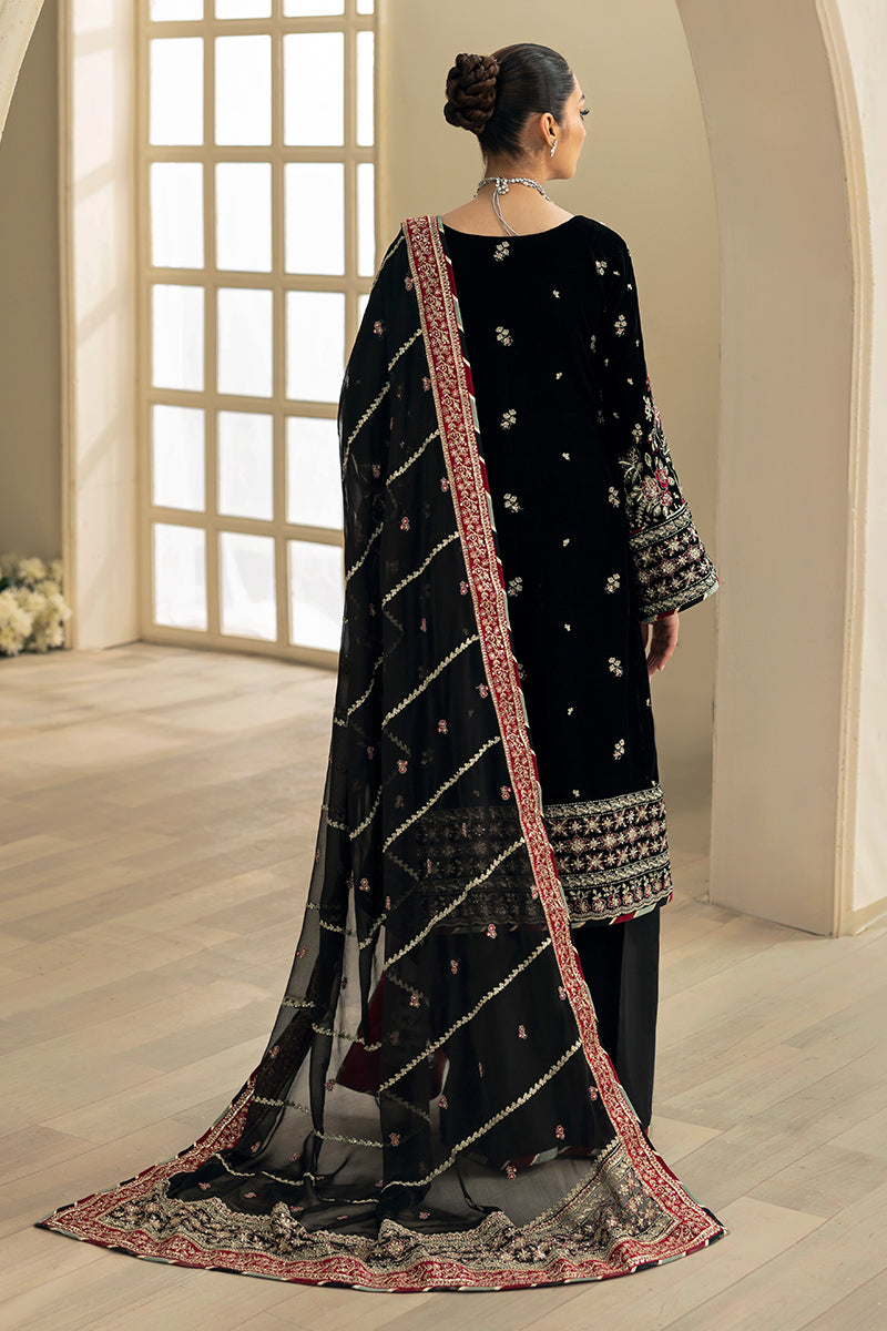 Celeste By Gulaal Unstitched 3 Piece Velvet Collection'2025-Raven