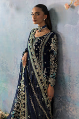 Celeste By Gulaal Unstitched 3 Piece Velvet Collection'2025-Azure