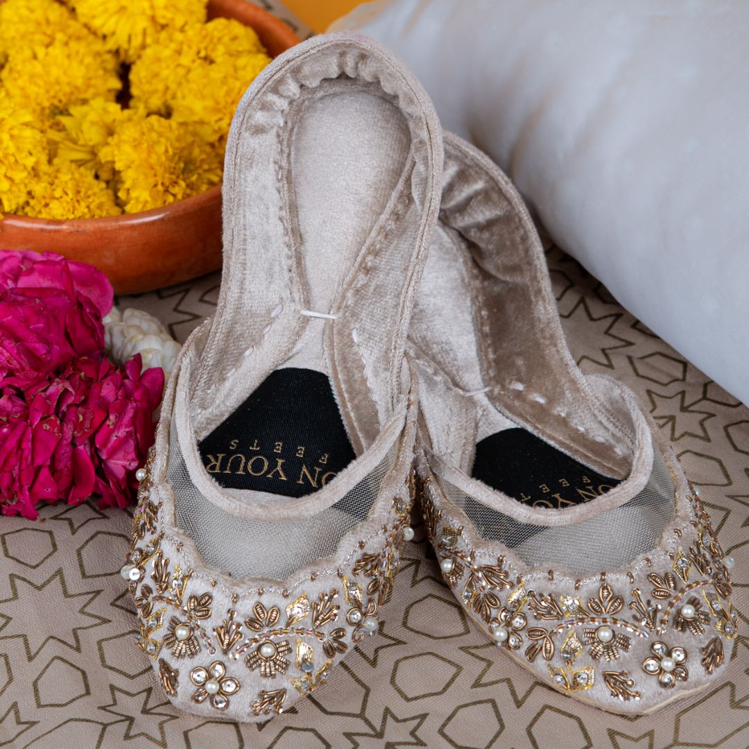 On Your Feets Casual Khussa-Gilded Grace