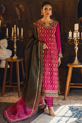 Qarmazi By Zaaviay Stitched Giti (Three Piece)