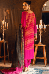 Qarmazi By Zaaviay Stitched Giti (Three Piece)