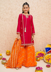 Eid Ki Khushiyan By Modest Stitched 3 Piece Formals Collection'2025-Gulnoor - Pink