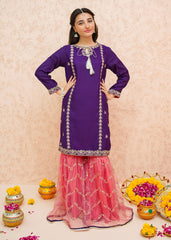 Eid Ki Khushiyan By Modest Stitched 3 Piece Formals Collection'2025-Gulnoor - Purple